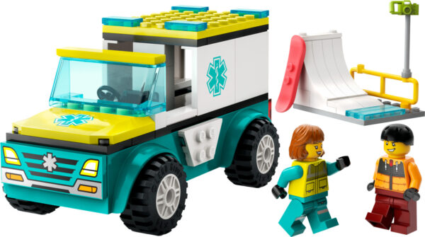 LEGO® City Great Vehicles: Emergency Ambulance and Snowboarder