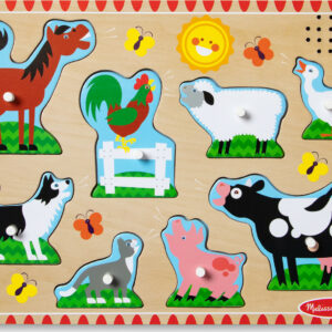Farm Animals Sound Puzzle - 8 Pieces