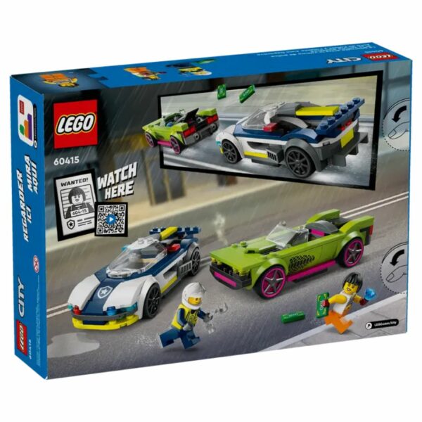 Lego City Police Car and Muscle Car Chase 60415 Back Box
