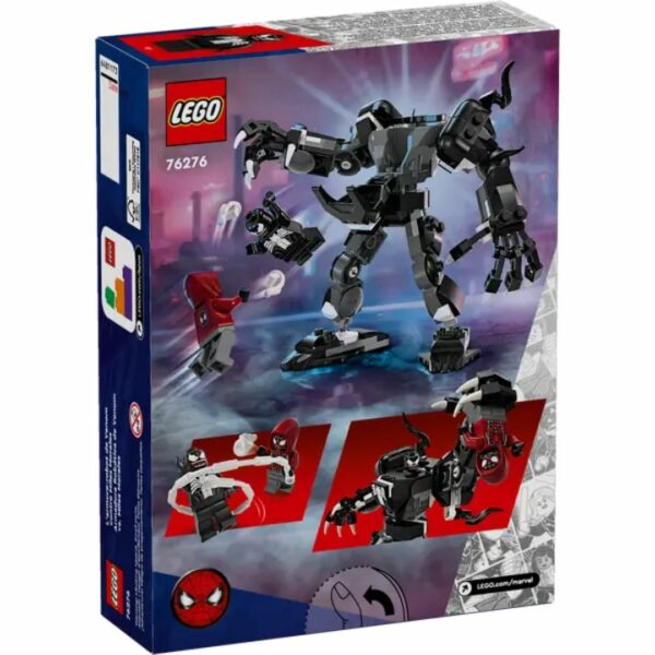 Lego Marvel Venom Mech Armor vs Miles Morales 76276