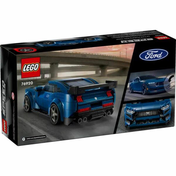 Lego Speed Ford Mustang Dark Horse 76920 Back of Box