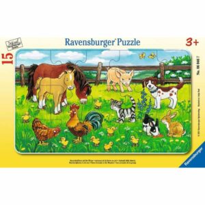Farm Animals in the Meadow 15pc Frame Puzzle