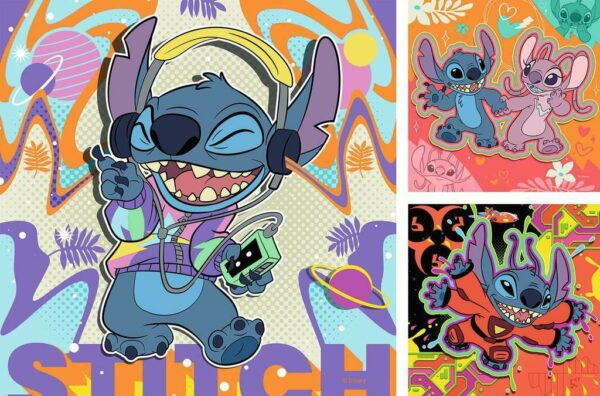 Stitch (3x49 Piece Puzzle)