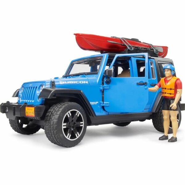 Bruder Jeep Wrangler Rubicon with Kayak and Figure