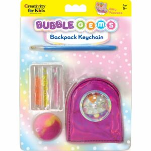 Bubble Gems Backpack Keychain Kitty Princess