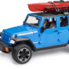 Bruder Jeep Wrangler Rubicon with Kayak & Figure