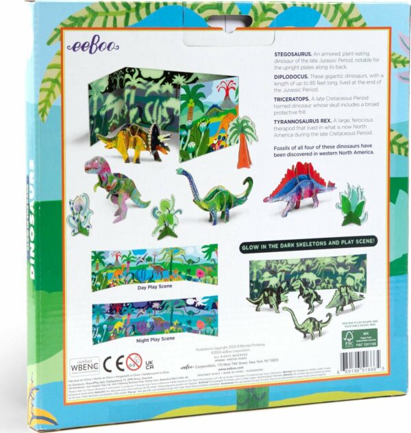 Dino 3D Glow in the Dark Building Set