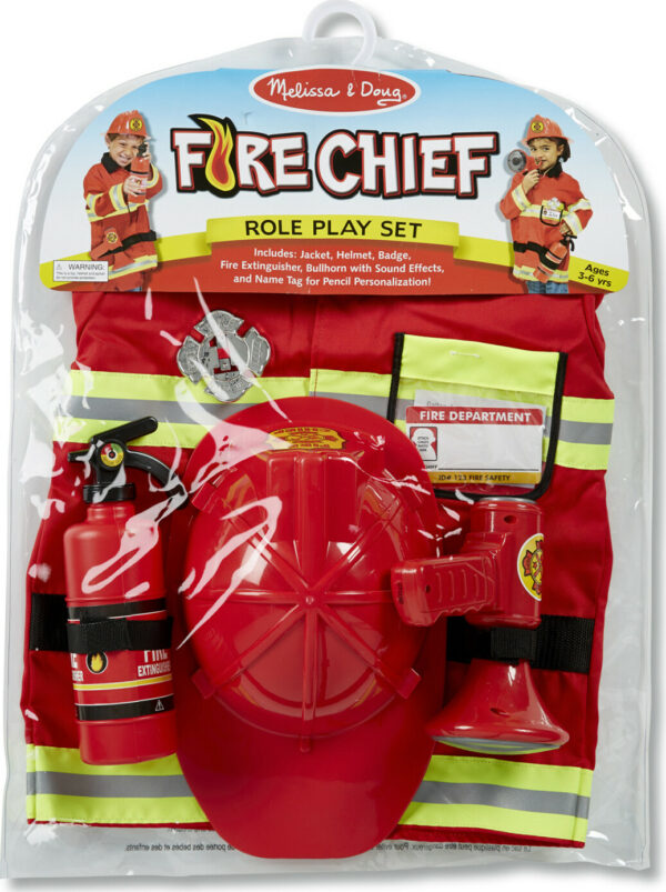 Fire Chief Role Play Costume Set