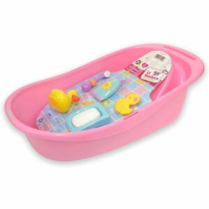 7 Piece Pink Baby Doll Bath Gift Set