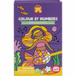 Color By Number Mermaids and Friends