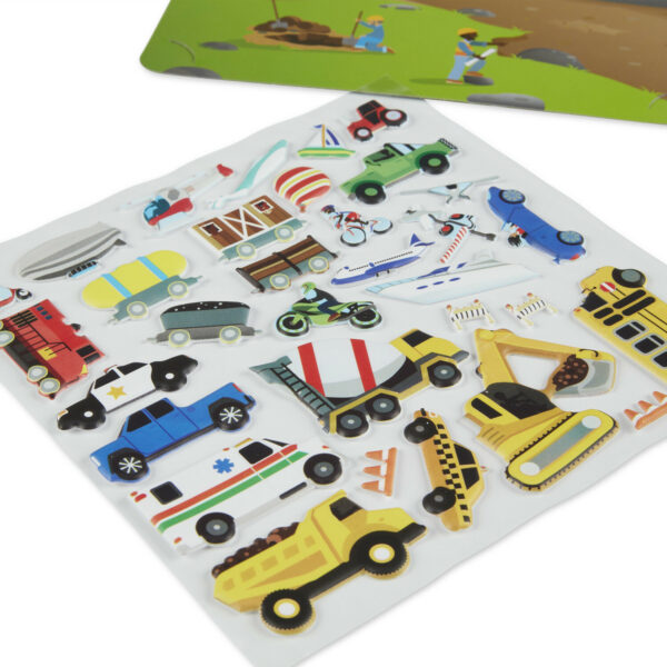 Puffy Sticker Play Set - Vehicles