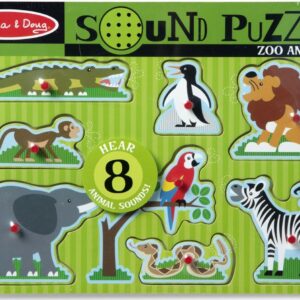 Zoo Animals Sound Puzzle - 8 Pieces