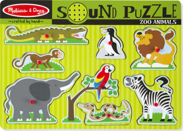 Zoo Animals Sound Puzzle - 8 Pieces