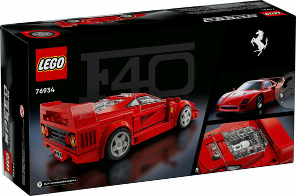 LEGO Speed Champions Ferrari F40 Back of Box