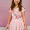 Neon Pink Party Fun Sequins Skirt (size 4-6)