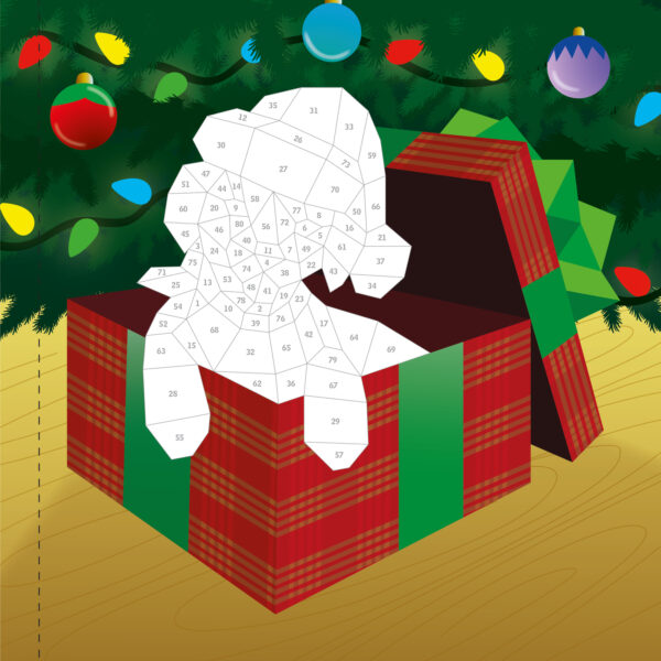 Paint by Sticker Kids: Holly Jolly Christmas: Create 10 Pictures One Sticker at a Time! Includes Glitter Stickers