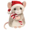 Merry Mouse with Santa Hat