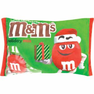 M&Ms Holiday Mix Packaging Plush