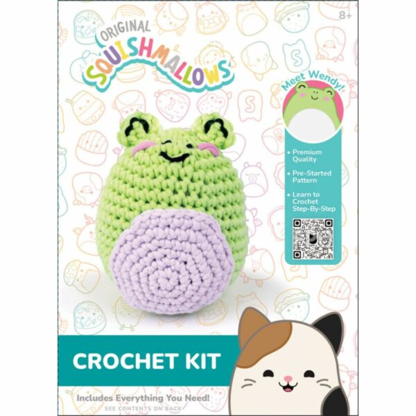 Squishmallow Crochet Kit Wendy the Frog