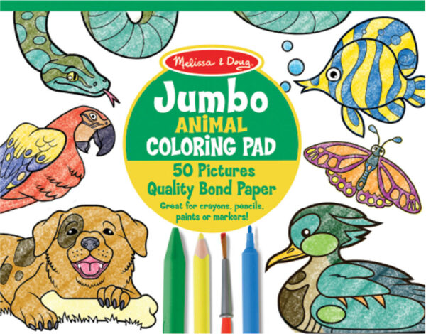 Jumbo Coloring Pad - Animals