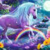 Glitter Unicorn (100 pc Glitter Puzzle)