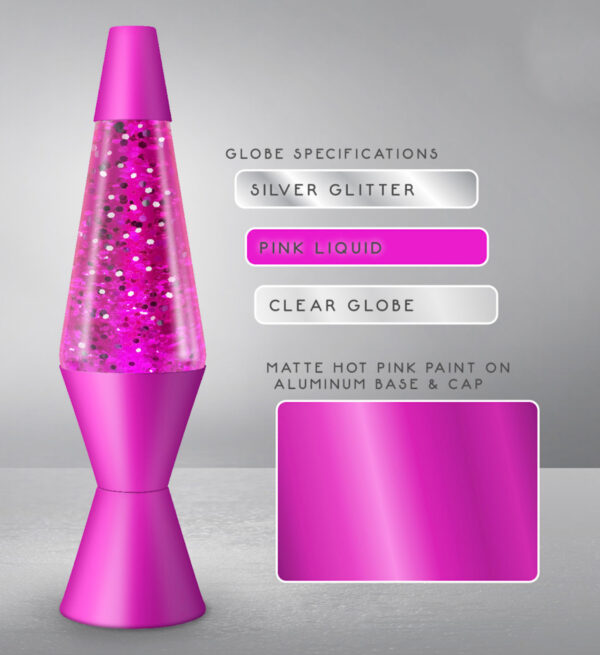 Pink Sparkles Lava Lamp