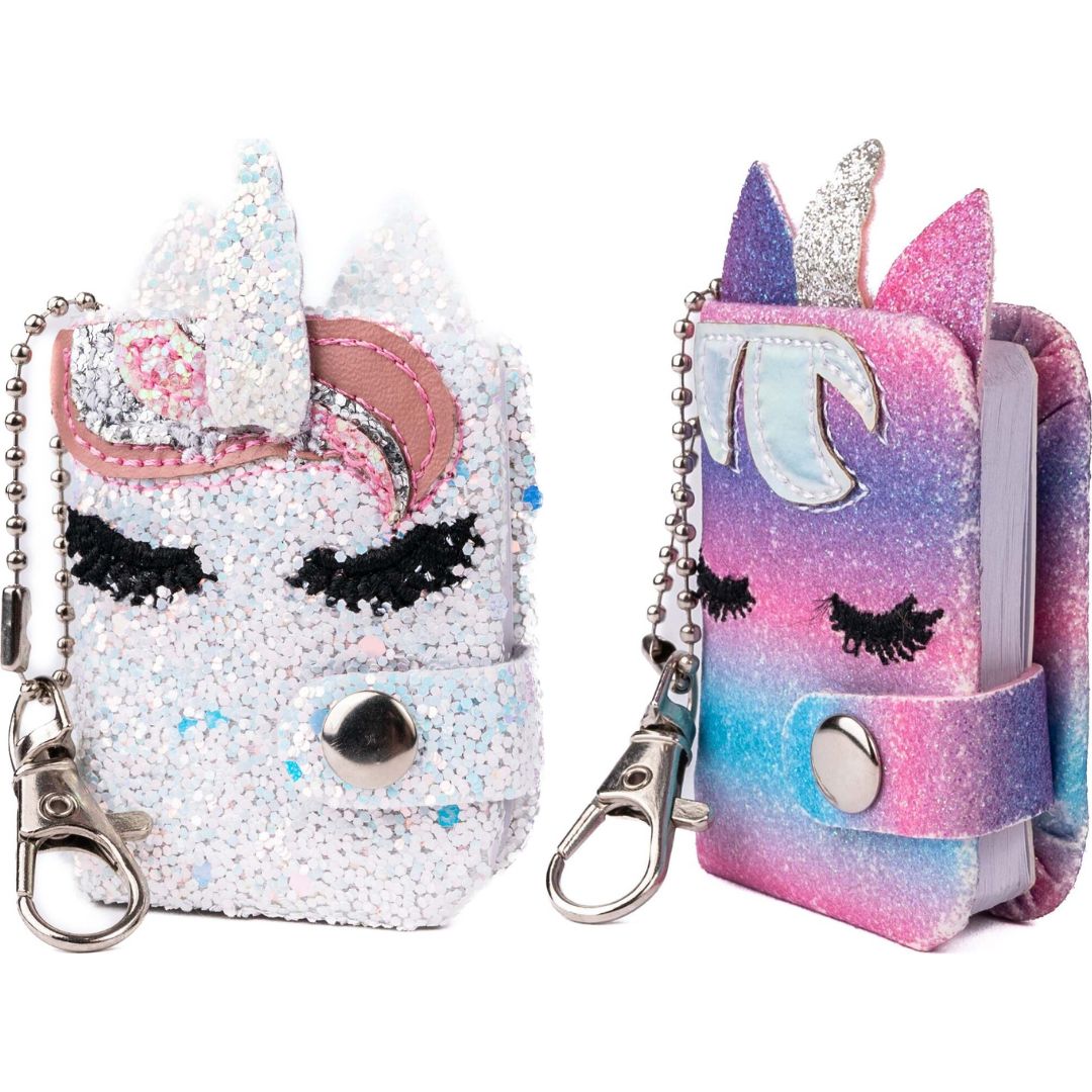 Mini Sparkly Friends Keychain Journals