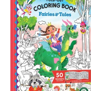 Fairies and Tales (fold-out coloring book with stickers)