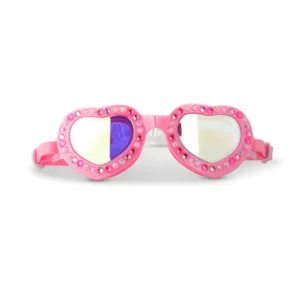 Pink Bows Heart Shaped Kids Swim Goggles