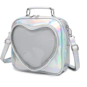 Holo Laser Heart Bag