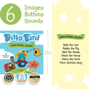 Ditty Bird Baby Sound Book: Farm Animal Sounds