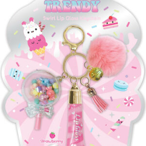 Trendy Lip Gloss with Keychain, Sweets
