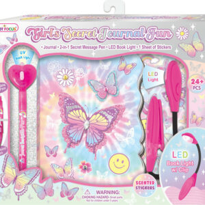 Girl's Secret Journal Fun, Tie Dye Butterfly