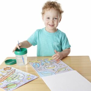 My First Paint With Water Kids' Art Pad With Paintbrush - Pirates, Space, Construction, and More