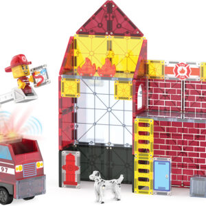 Magna-Tiles Fire Station 50 Piece Set