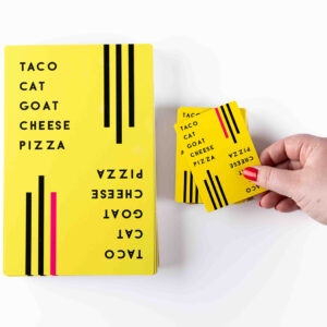 Ridiculously Large! Taco Cat Goat Cheese Pizza Card Game