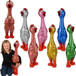 24" Giant Sparkle Rubber Chicken