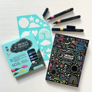 Metallic Dreams Doodle Pad