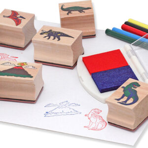 Wooden Stamp Set - Dinosaurs
