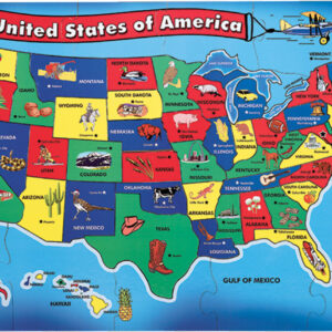 U.S.A. (United States) Map Floor Puzzle - 51 Pieces