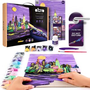 OKTO 3D Clay Painting - New York Skyline (16 x 12 in) - Ages 14+