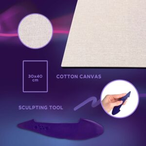 OKTO 3D Clay Painting - New York Skyline (16 x 12 in) - Ages 14+