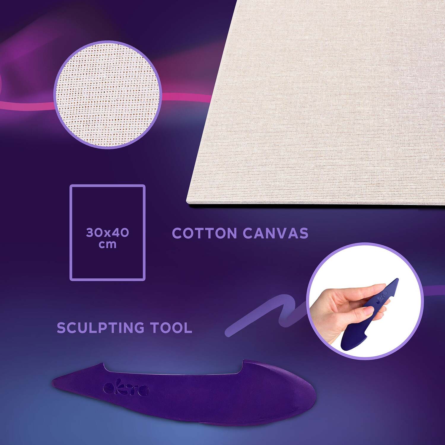 OKTO 3D Clay Painting - New York Skyline (16 x 12 in) - Ages 14+