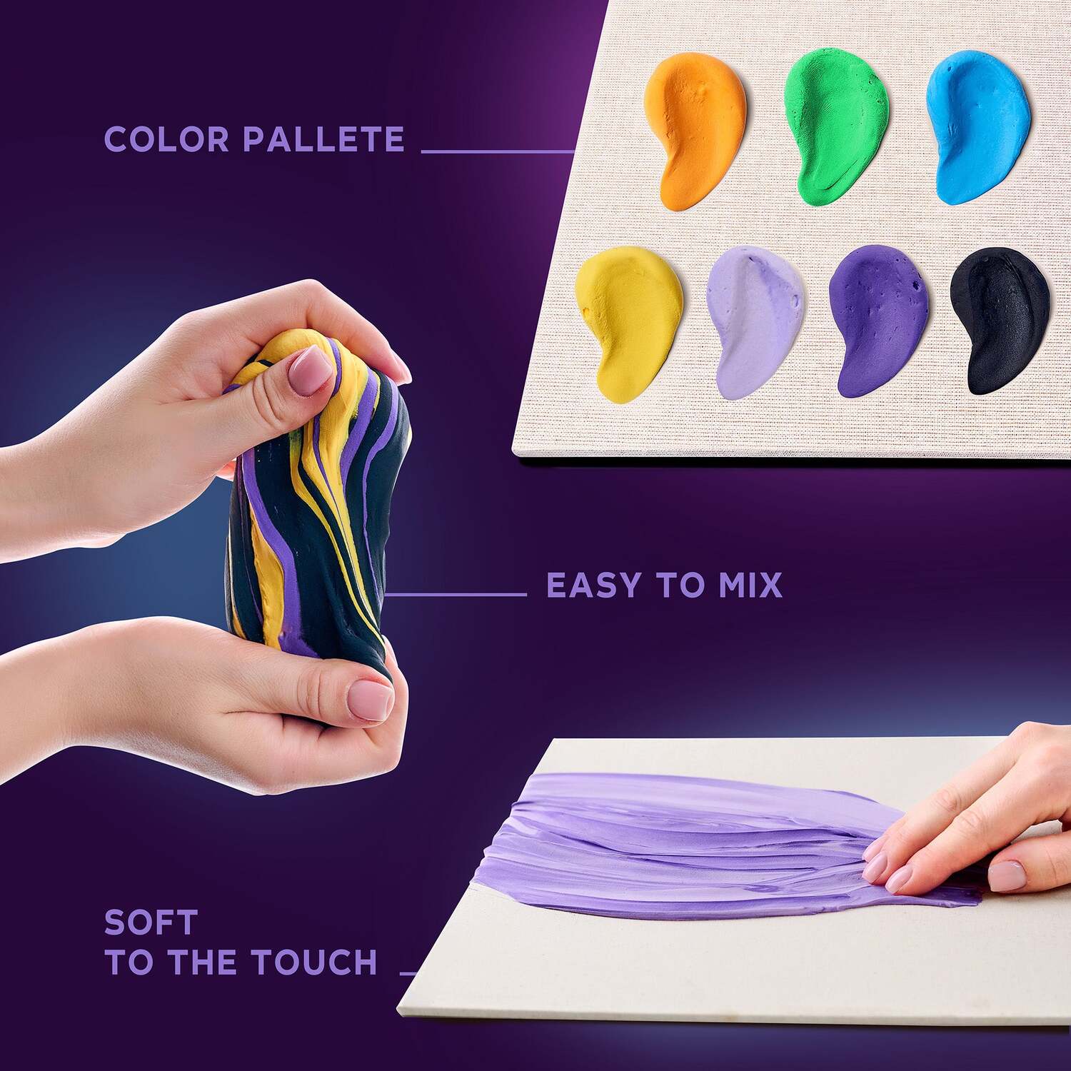 OKTO 3D Clay Painting - New York Skyline (16 x 12 in) - Ages 14+