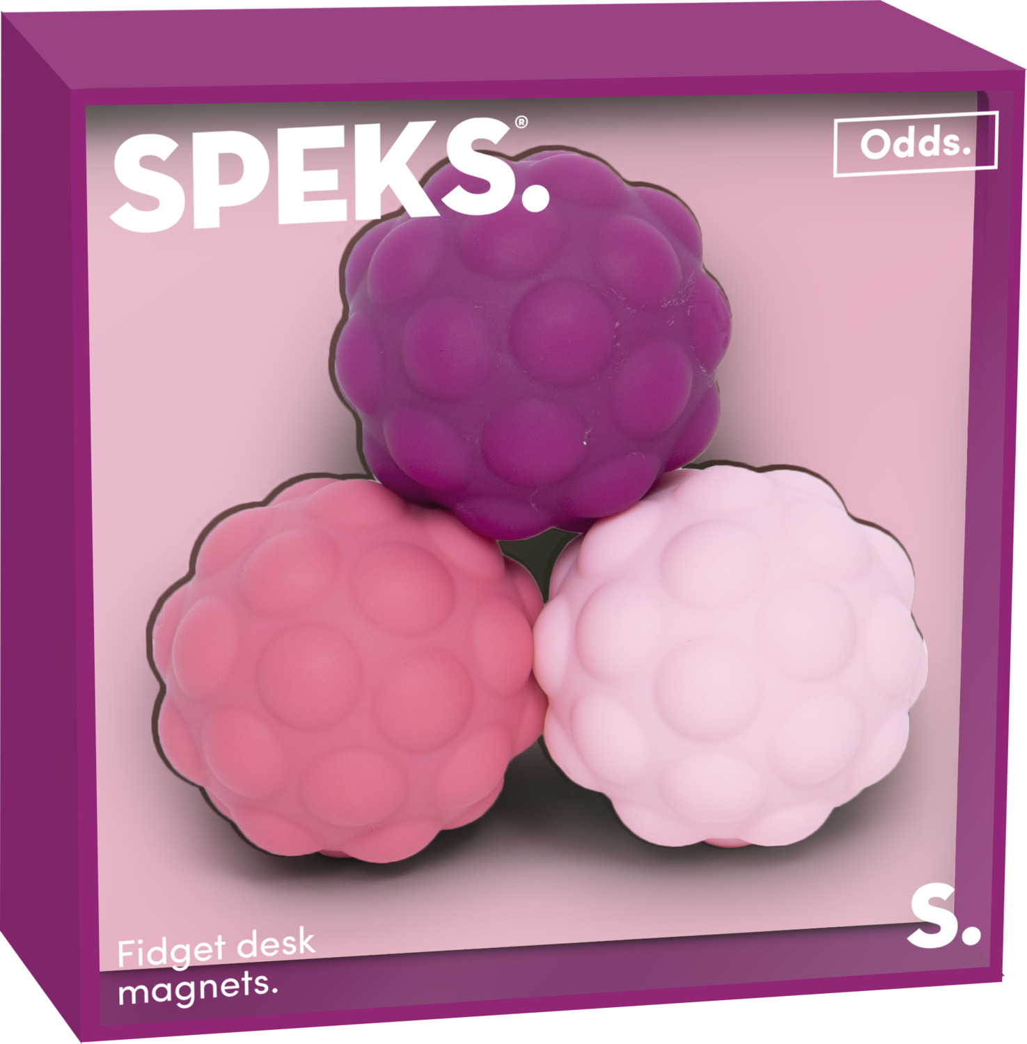 Odds Silicone Fidget Magnets Purple Bumps