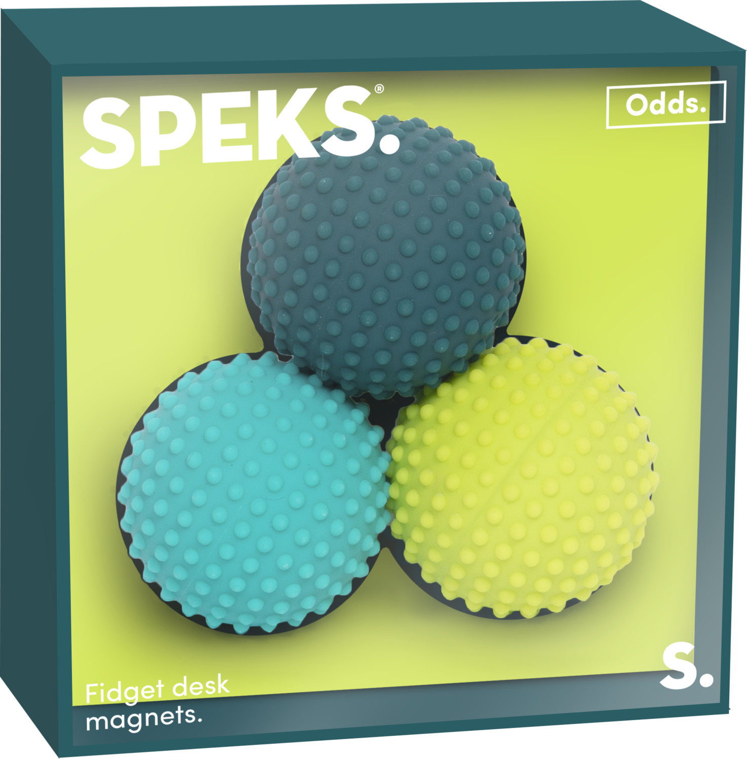 Odds Silicone Fidget Magnets Green Dots