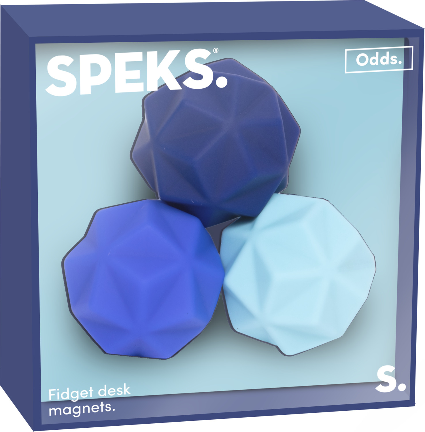 Odds Silicone Fidget Magnets Blue Peaks