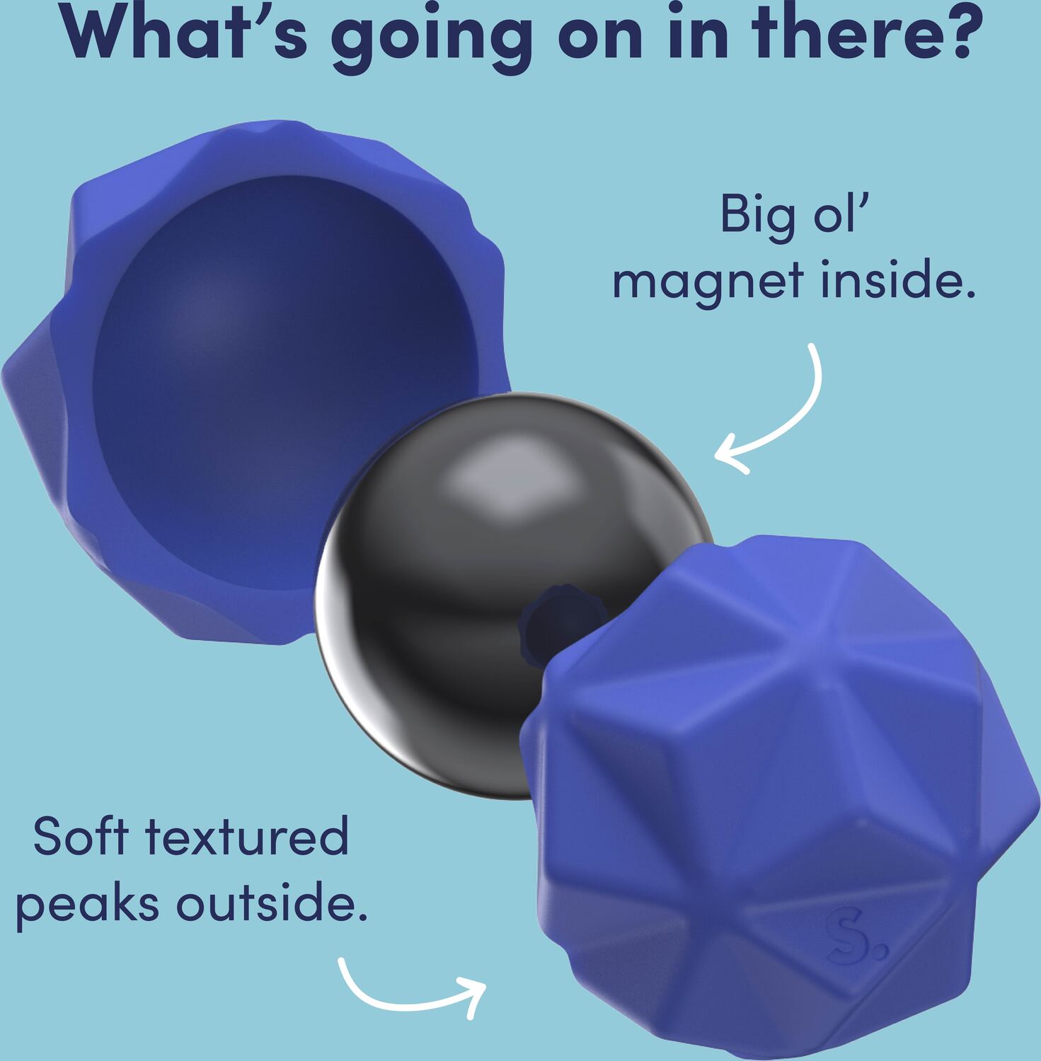 Odds Silicone Fidget Magnets Blue Peaks