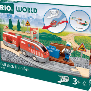 BRIO World Pull Back Train Set