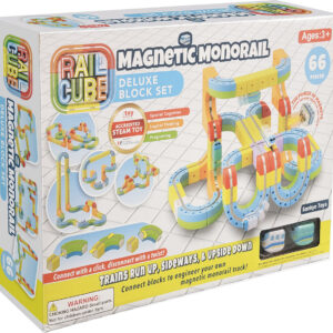Rail Cube Magnetic Monorail Deluxe Block Set